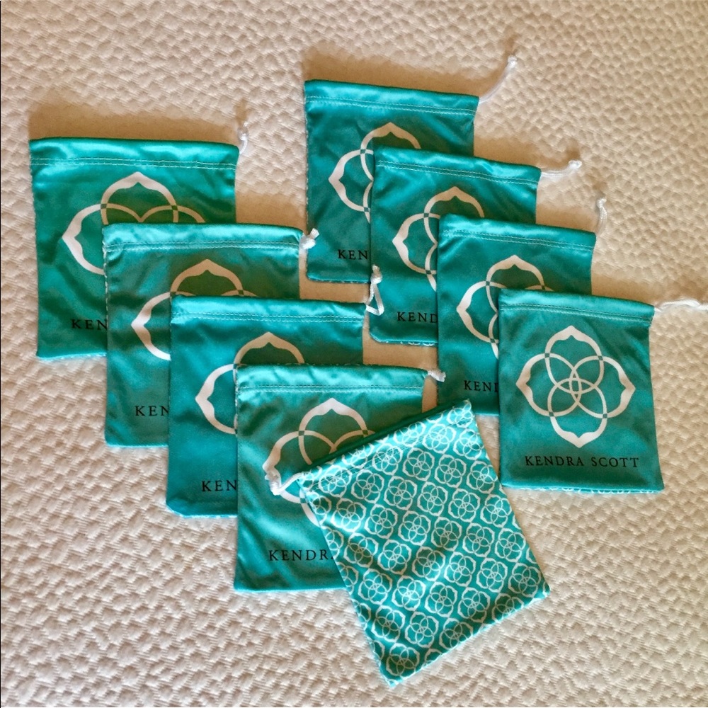9 authentic Kendra Scott jewelry dustbags